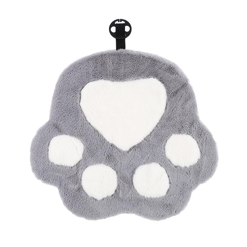 Cute Cat Paw Car Neck and Lumbar Support Headrest Pillow - Plush Backrest Decoration