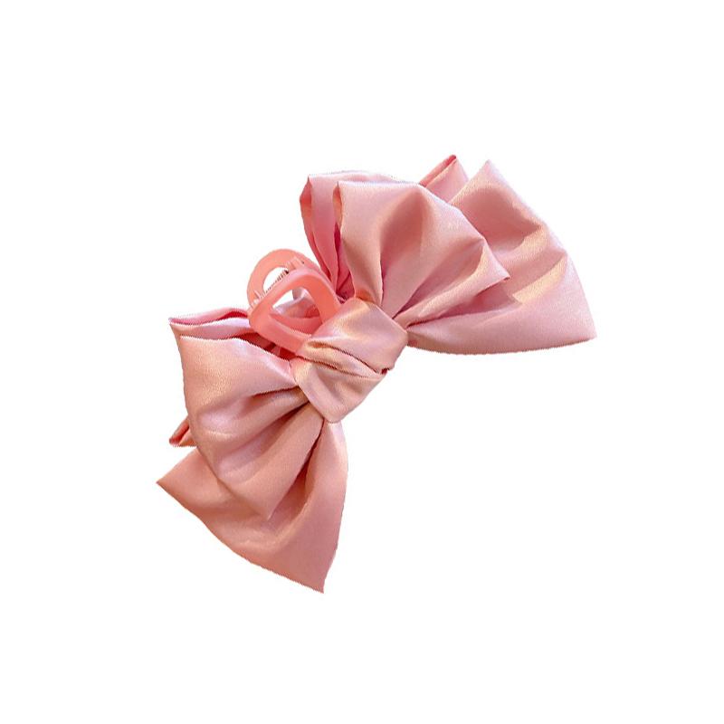 Elegante Damen Schleifen Haarspangen Doppelseitige Große Satin Hai Haarspange Solide Schleife Haarnadeln Haarspangen Haarschmuck