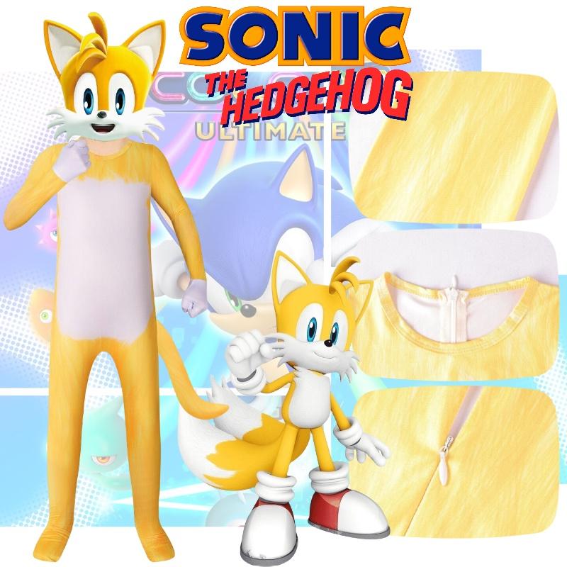 Tenue Cosplay Pour Enfants Thème Renard Sonic Style Européen Et Américain Tissu Doux Soie de Lait
