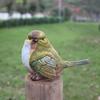 4 Stuks/set Natuurlijke Emulatie Hars Vogels Tuinset Binnen Decoratieve Ambachten Kleine Ornamenten Tuindecor