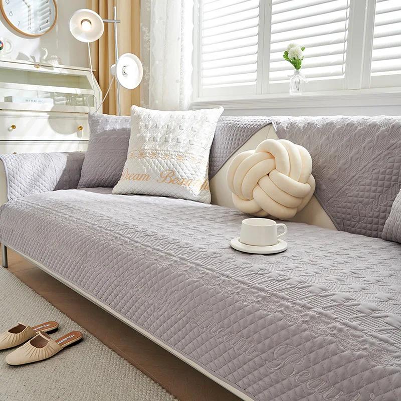 

Чехлы для диванов из скандинавского хлопка для гостиной, богемная вышивка, универсальные подушки для дивана, полотенца, домашние нескользящие чехлы для дивана, 1 шт. 70x70cm 1pcs