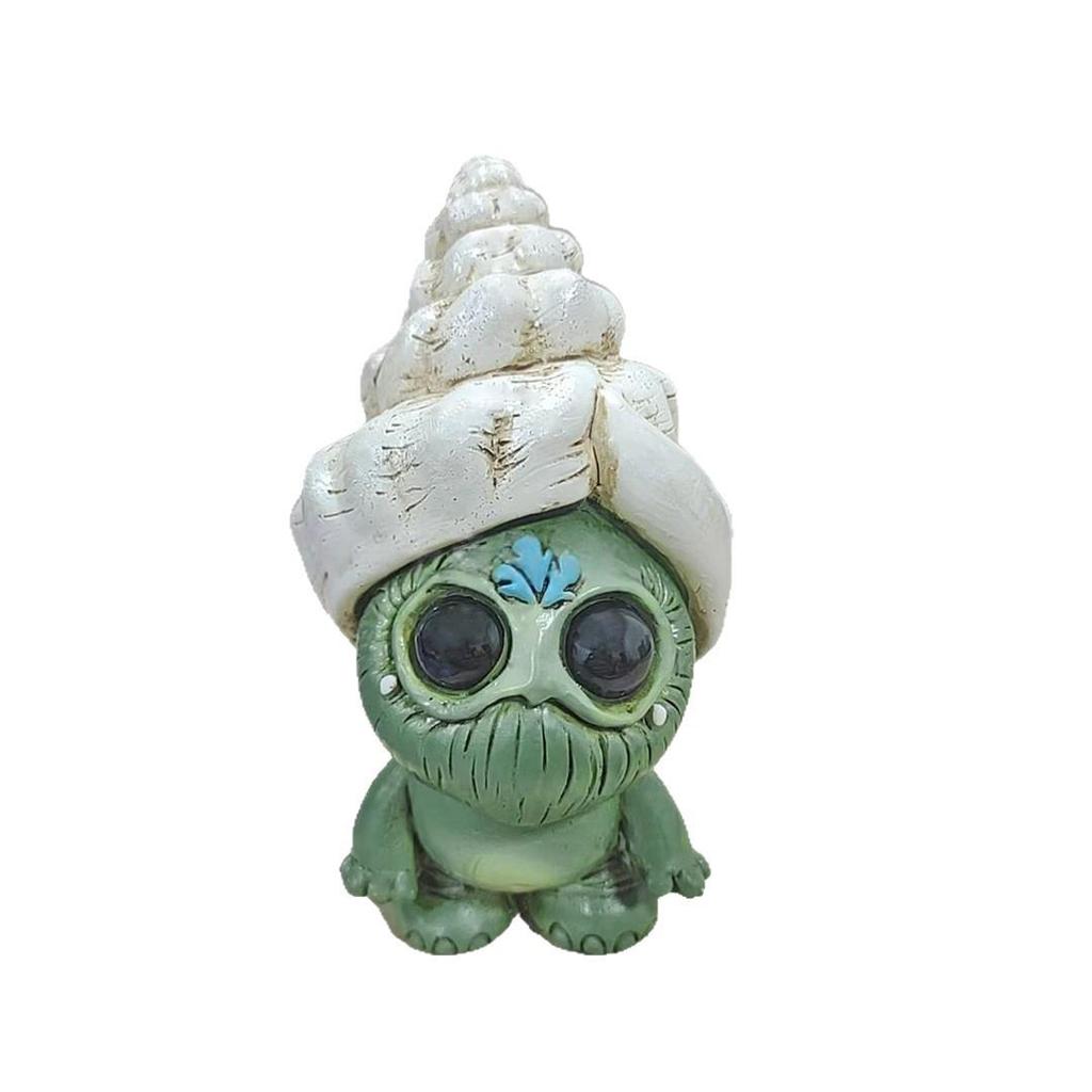 Lustige Alien-Puppe Harz-Ornament - Fantasiekreatur Elfen-Skulptur für Heimdekoration