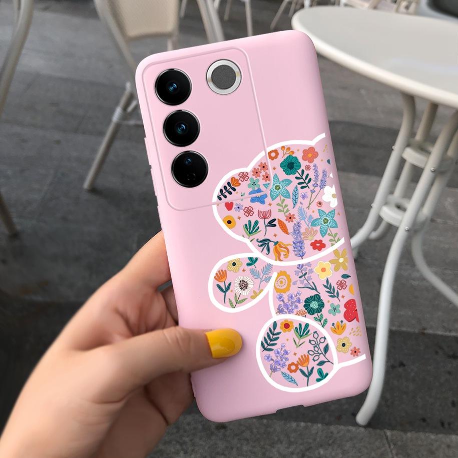 For Vivo V27 Pro Case Vivo V27e Back Cover Fashion Candy Color Painted Funda For Vivo V27 5G V 27e V27Pro V2237 V2230 Soft Shell