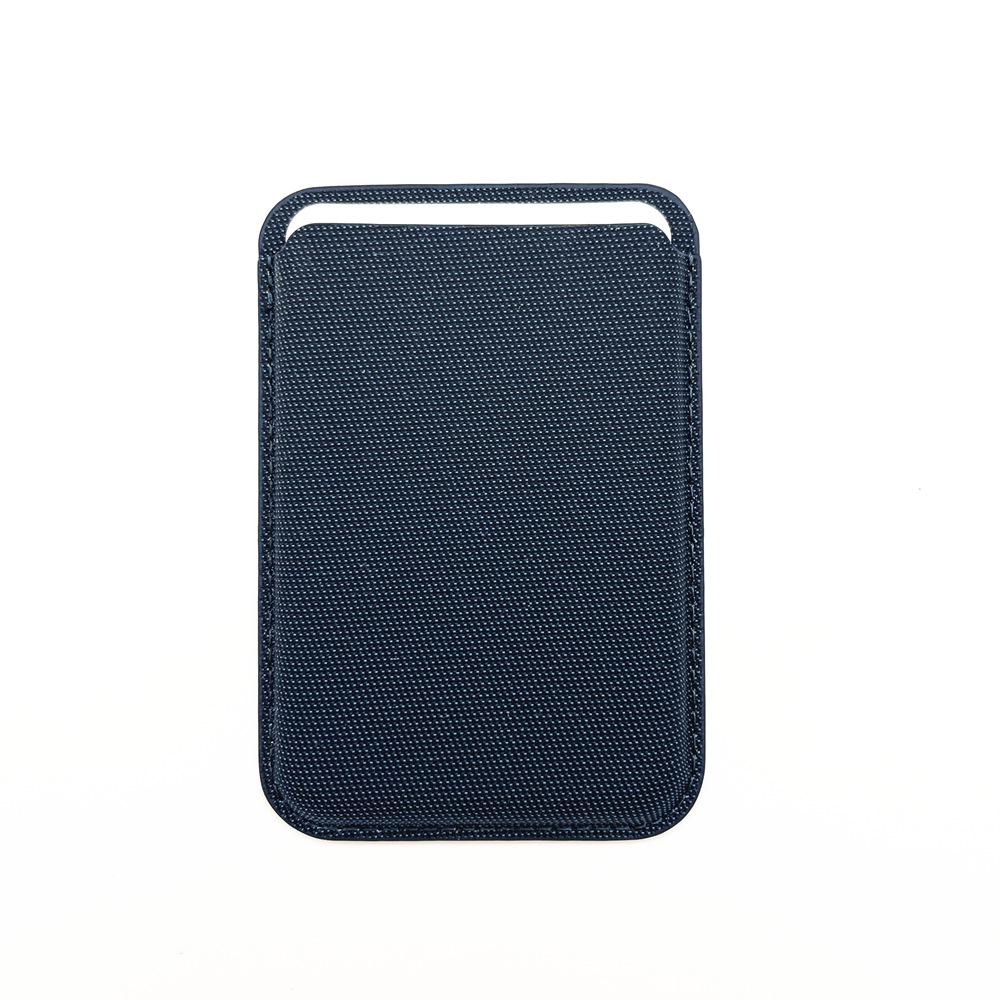 

Тканинний магнітний картхолдер MagSafe для iPhone 17 та 16 Pro Max Strong Magnetic (with logo) [Transparent Bag] синій