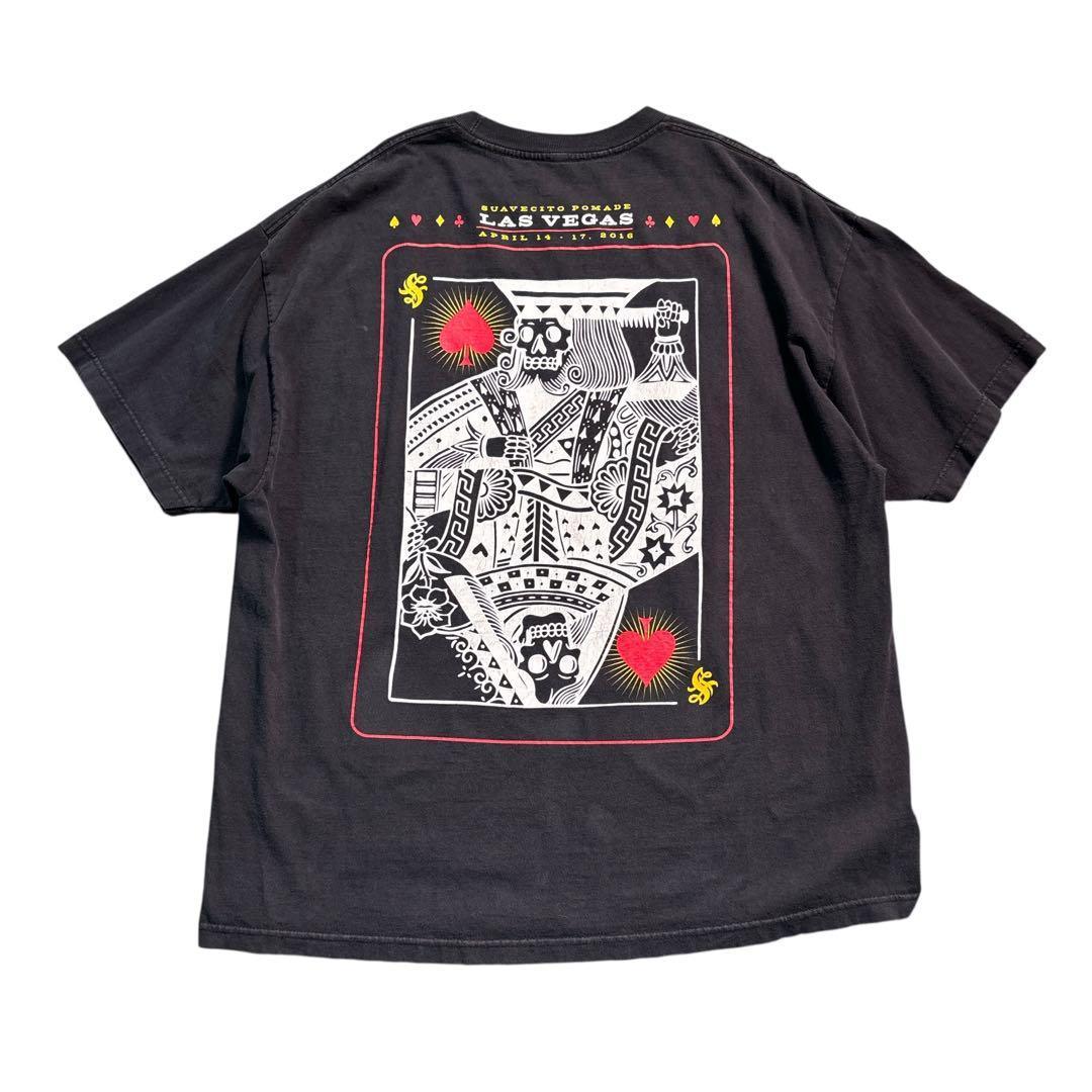 

[USED] 7TSM2SUAVECTIO Skull King T-shirt, size 3L, black, used clothing