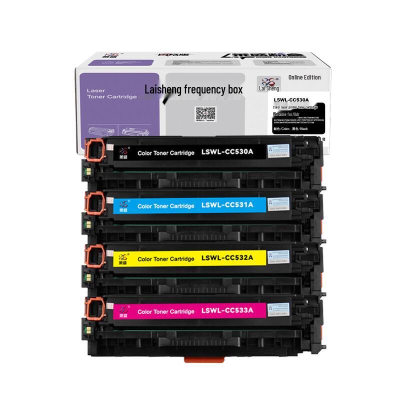 Set de Cartuchos de Tóner Compatibles Layseng CC530A/304A para Impresoras HP/Canon