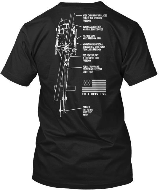 Uh 1 Huey Brings The Freedom T-Shirt XXXL