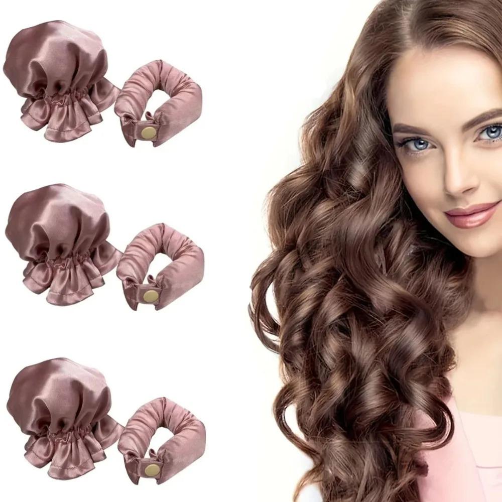 3pcs New Large Wave Lazy Hot Roller Set Sleeping Hair Curling Tool No Heat Non-Damaging  Hair Curling Iron Care Styling Tool