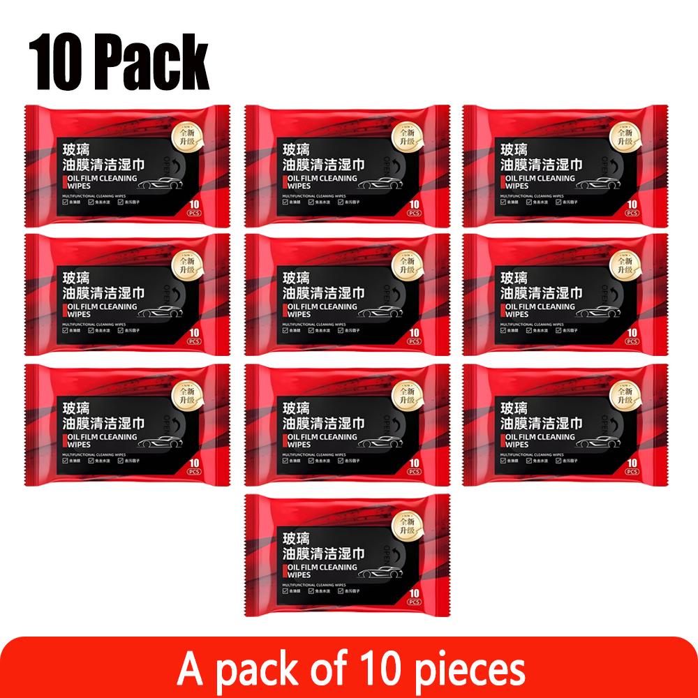 1-20Pack Bilglass Oljefilmfjerning Wipes Biloljeflekkrenser Auto vindskjermrengjøring våtservietter Vindu bakspeilrens