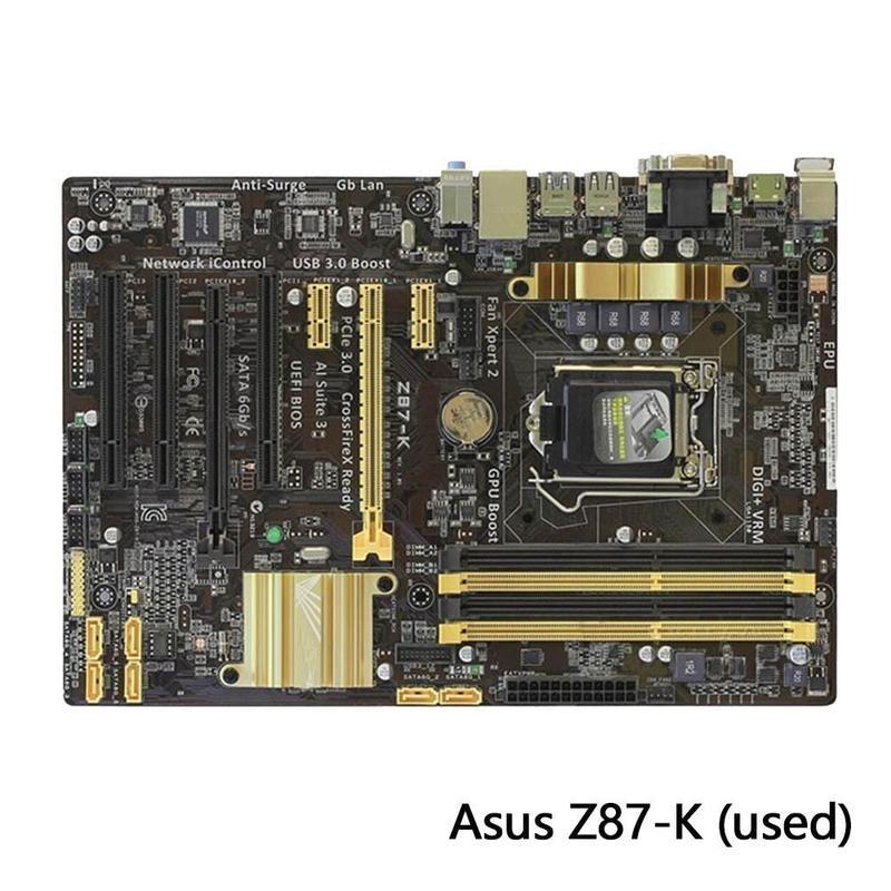 Buy ASUS Z87K LGA 1150/Socket H3 Motherboard Intel Z87 DDR3 Used at