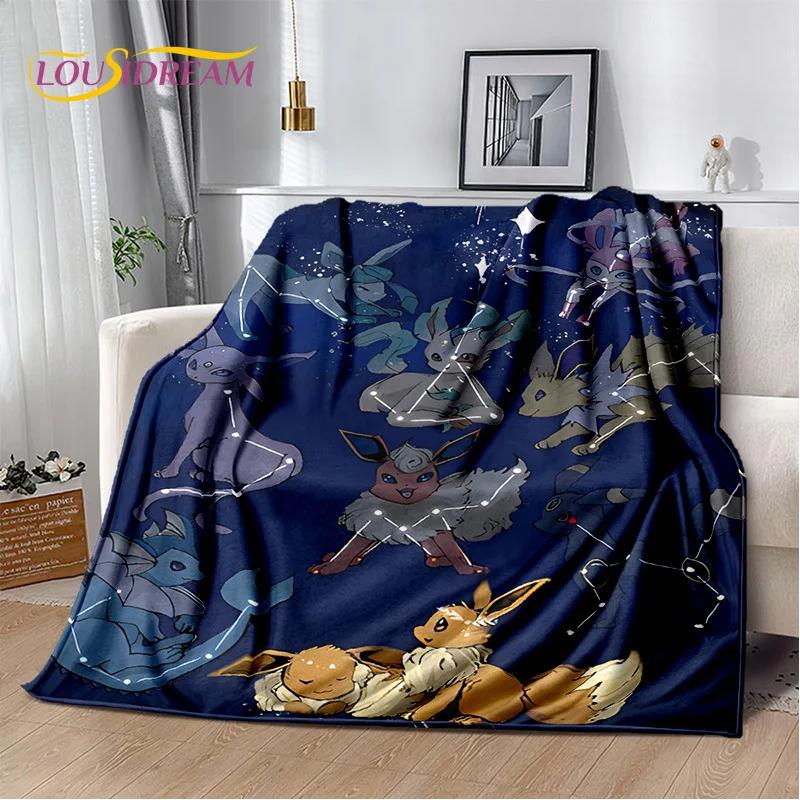 Japanese Pokemon Cute Cartoon Soft Flannel Blankets,Throw Blanket Comfortable Blanket for Picnic Beds Sofa Home Bedroom Kids