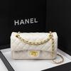 Fashion Golden Ball Chain Bag for Women Spring and Summer with Diamond Check Bag for Women Single Shoulder Crossbody Small Square Bag