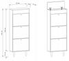 Dotti 531 Grey Shoe Cabinet