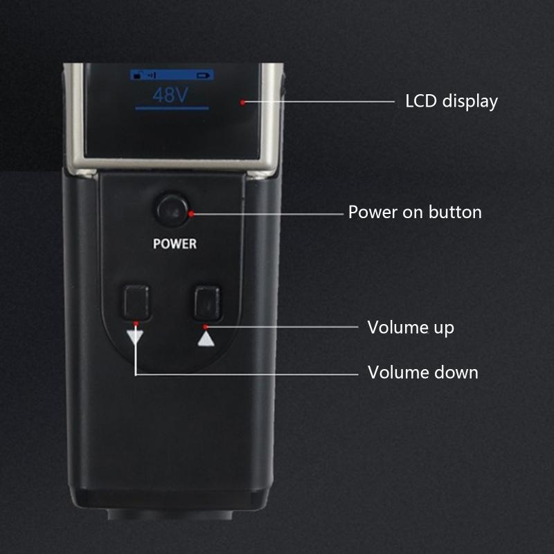 Microphone Wireless System R Transmitter &Receiver for Dynamic Mic  Mixer Mic Adapter LCD Display Screen