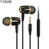 Universal Normal/Luminous Wire Heavy Bass In-ear 3.5mm Earphones with Microphone