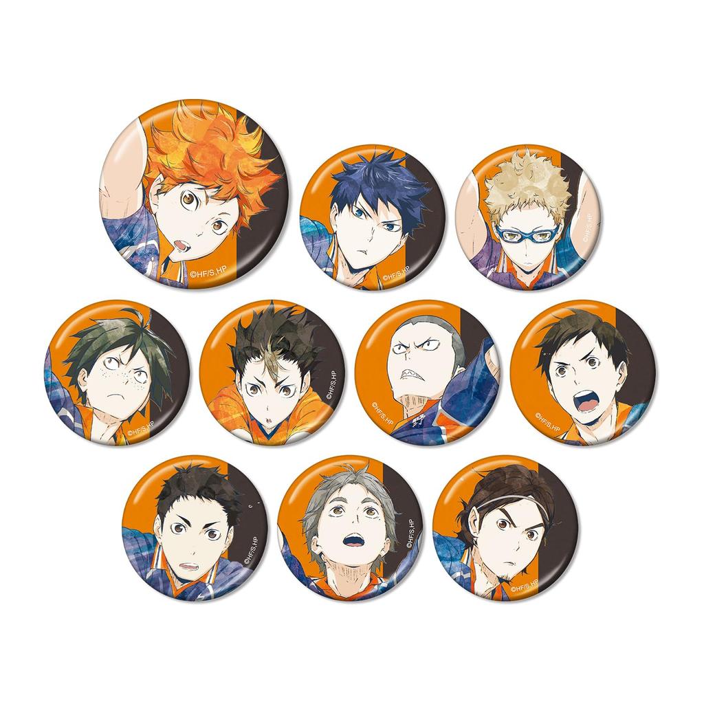 Trading Ani Art 3rd Edition Metallic Can Badge Box Haikyu!! 10-Piece