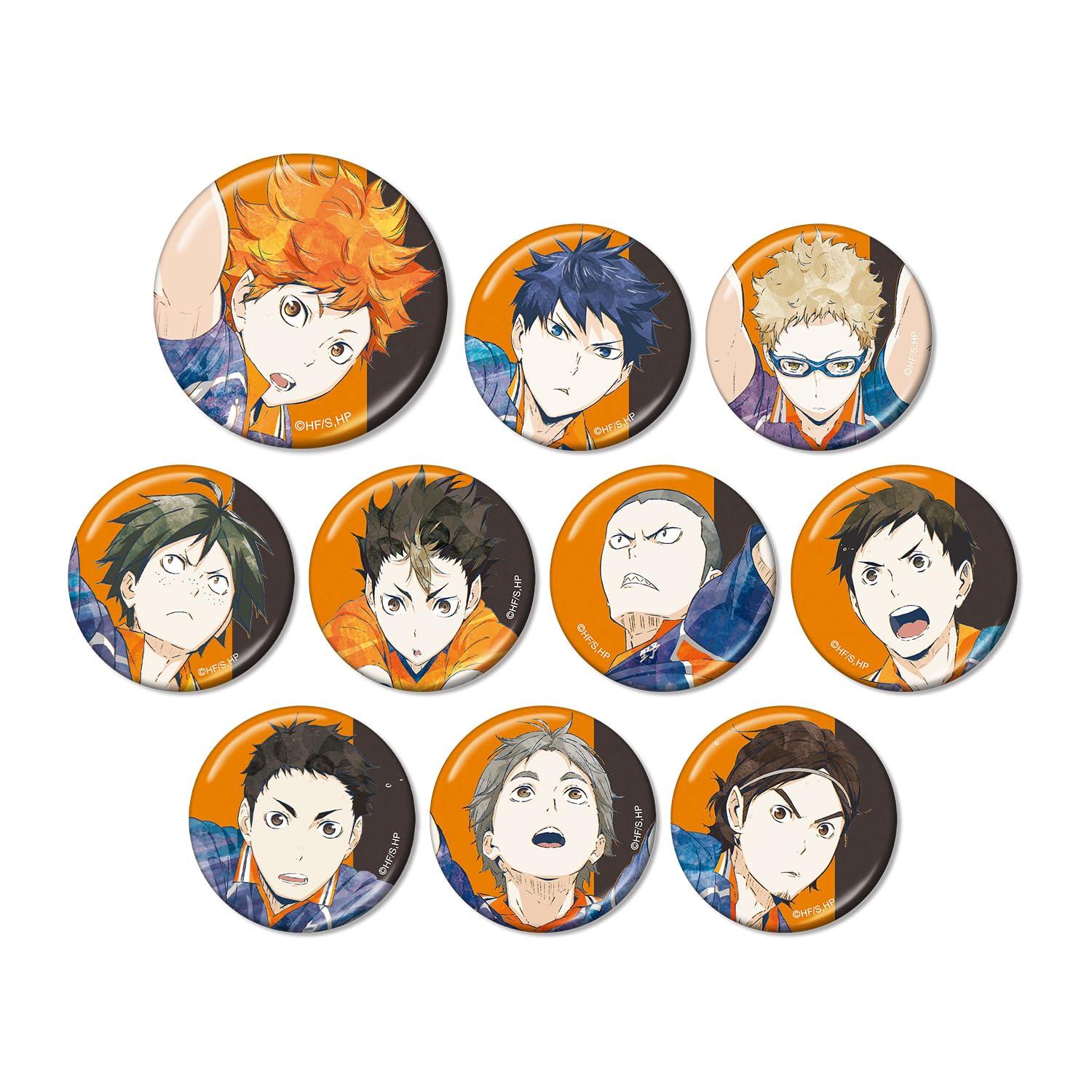 

Trading Ani Art 3rd Edition Metallic Can Badge Box Haikyu!! 10-Piece