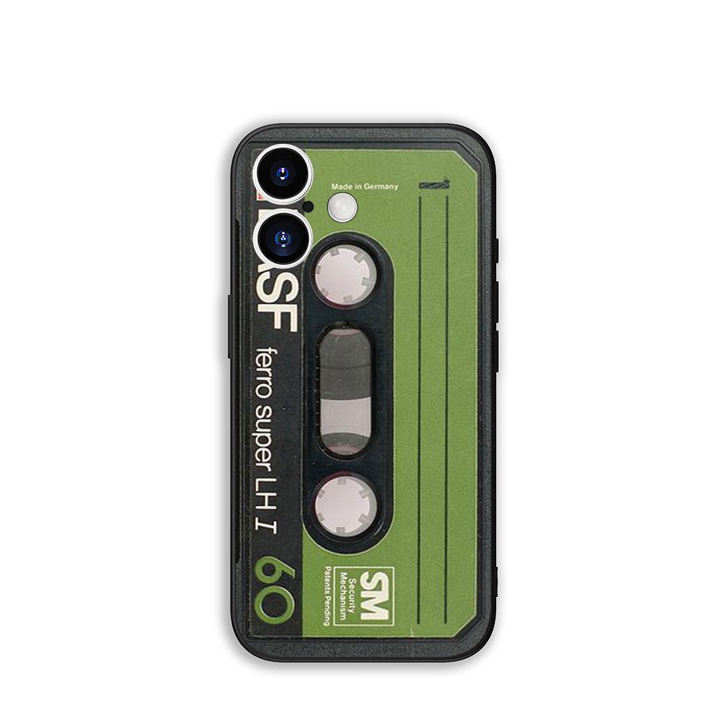 

Funda Coque Cover for Apple iPhone 15 14 16 Plus XS 13 11 12 Pro Max XR X 16E ProMax Phone Case Cassette Tape Music Retro iPhone 13 Mini