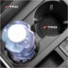 PU Leather Slot Non-slip Coaster Mat Emblem Car Cup Holder Pad for Toyota TRD GR Aygo Corolla Avensis Vios Yaris Mark-X Mirai Yaris