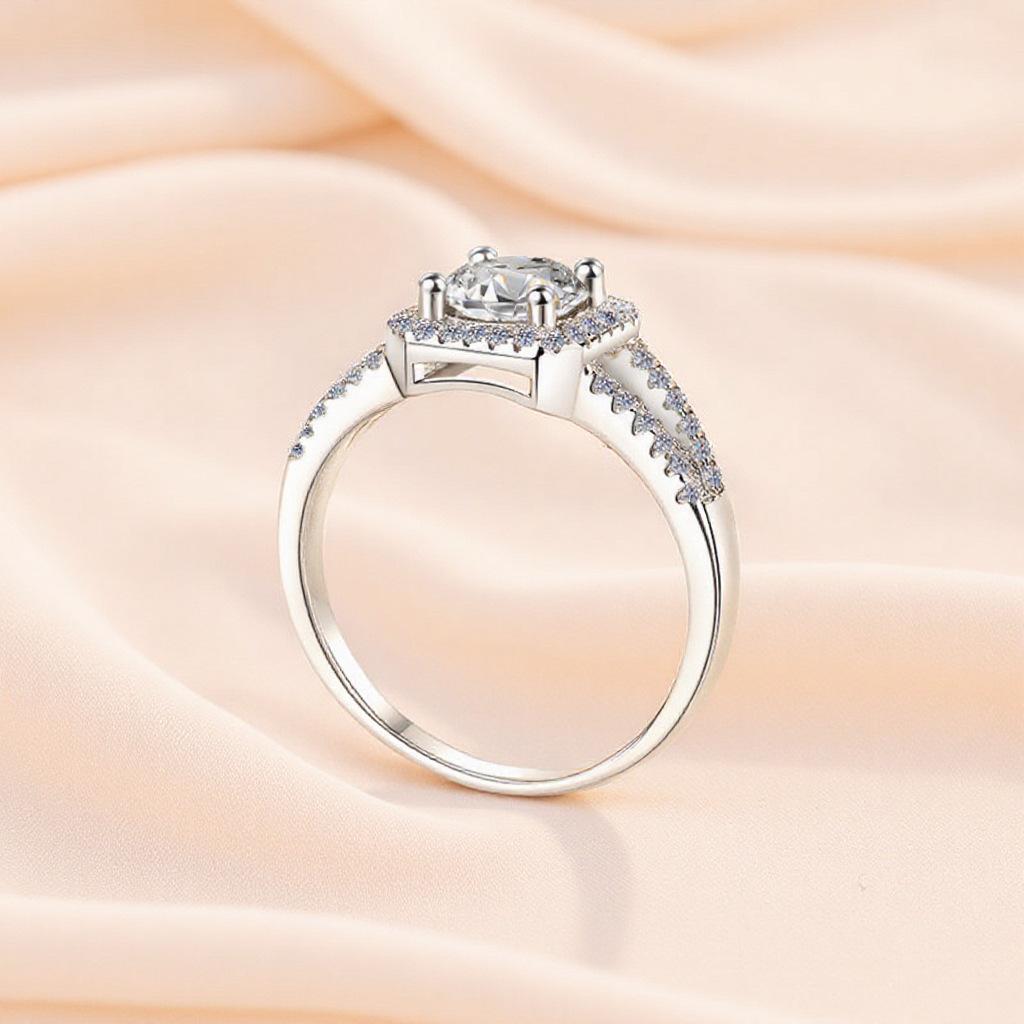Copper Ring Shining Exquisite Classic For Women -Copper Wedding Simple Jewelry Engagement Gifts Fashion Party Ring