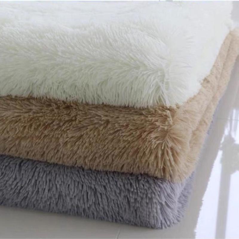 Großer Plüschteppich, Wohnzimmerdekoration, flauschiger Teppich, dicke Schlafzimmerteppiche, rutschfester Boden, weiche Lounge-Teppiche, solide Matte