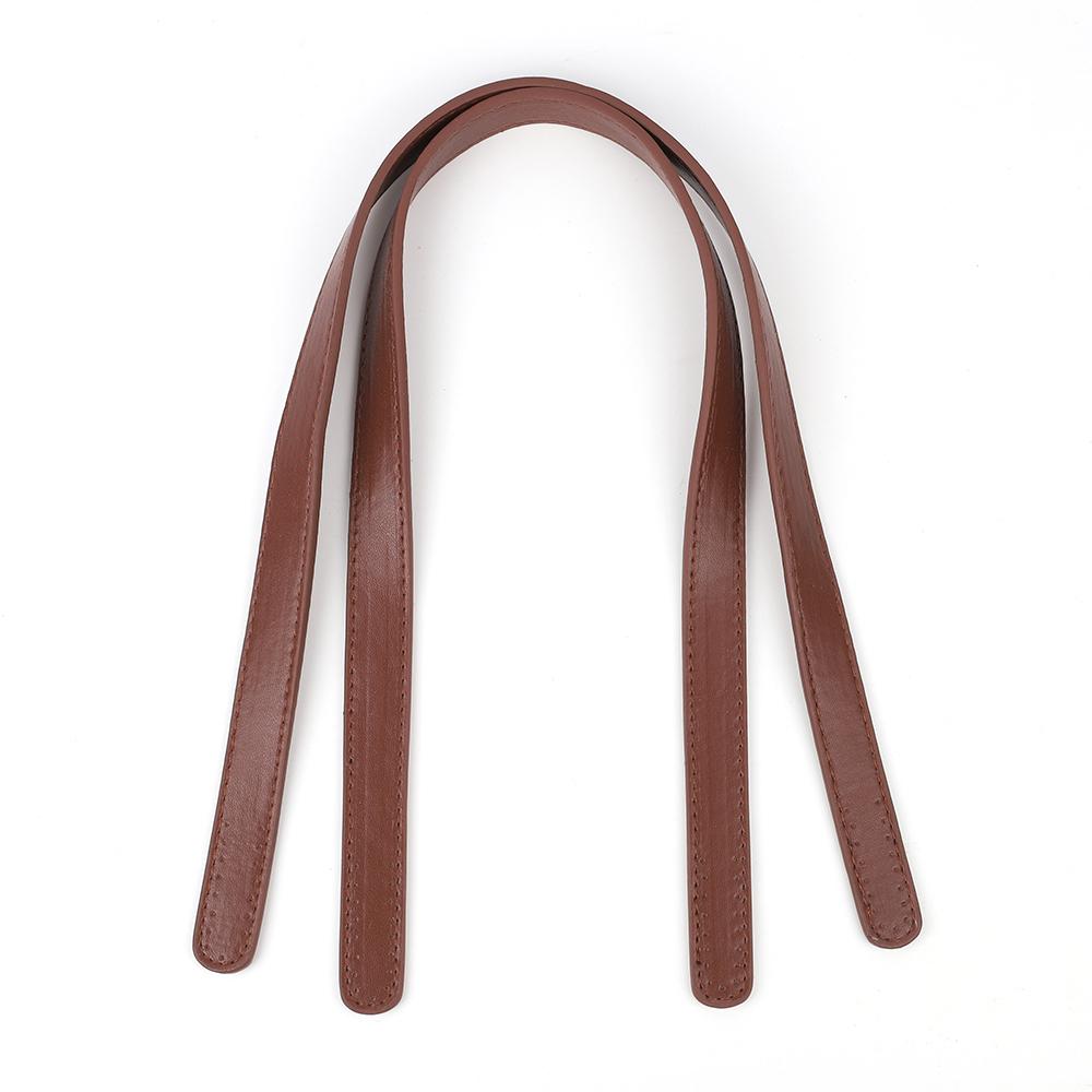 2pcs 60cm PU Leather Bag Strap Handles Shoulder Bags Belt Replacement for Women Tote Handbag Purse Handmade DIY Accessories