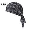 Hiking Headband Paisley Cooling Headscarf Cap Set, Sweat Wicking Adjustable Elastic Strap Bandana Straps Fit Breathable Hand Washable Headwrap Hat