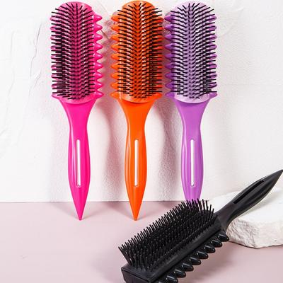 Hair Curl Styling Comb Removable Nine Row Hair Comb Tip Tail Hair Brush