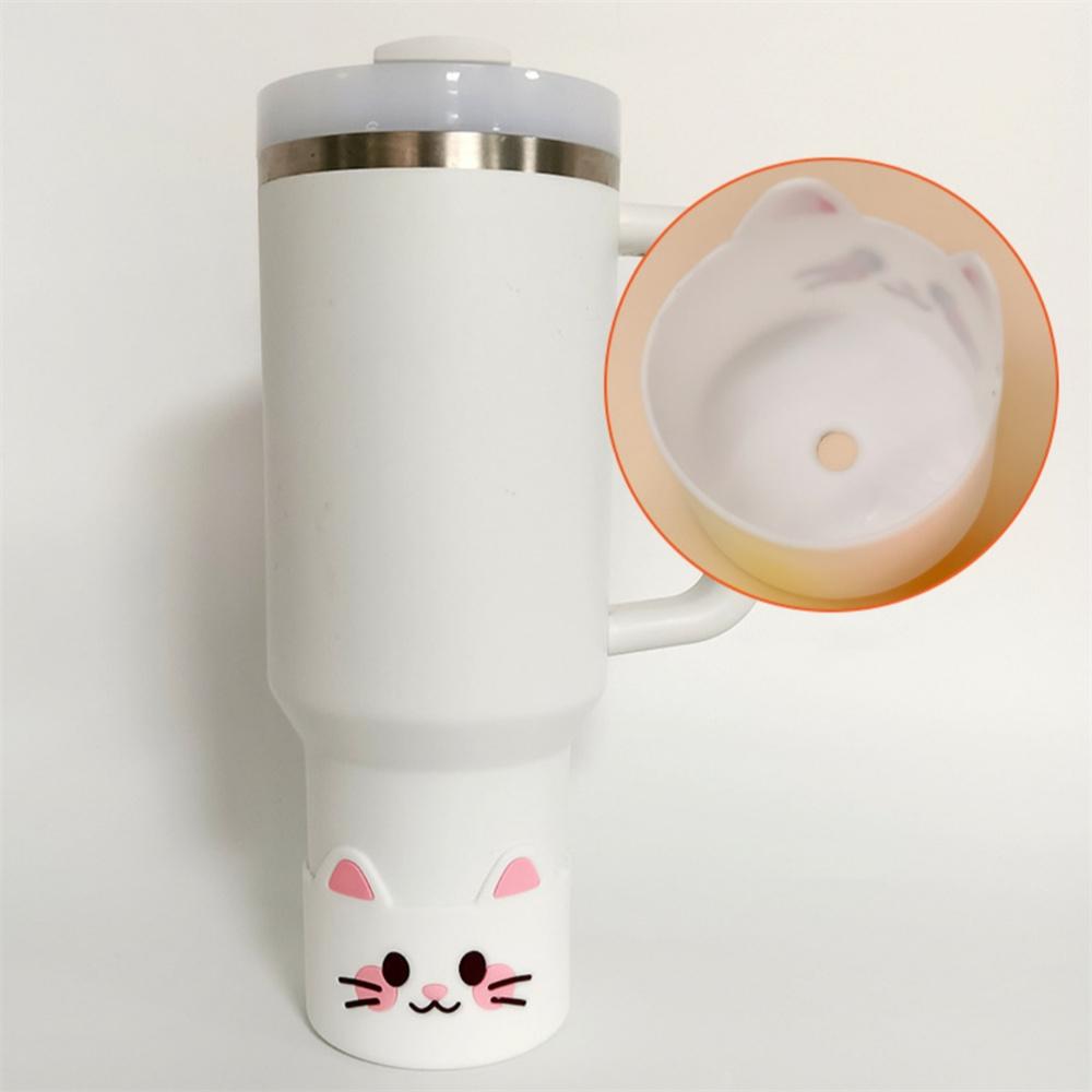 Kreskówkowy Zwierzęcy Silikonowy Rękaw Ochronny na Butelkę na Wodę Ochraniacz Spodu Butelki Pokrowiec na Kubek Do Stanley Tumbler Butelka Szklana Kubek