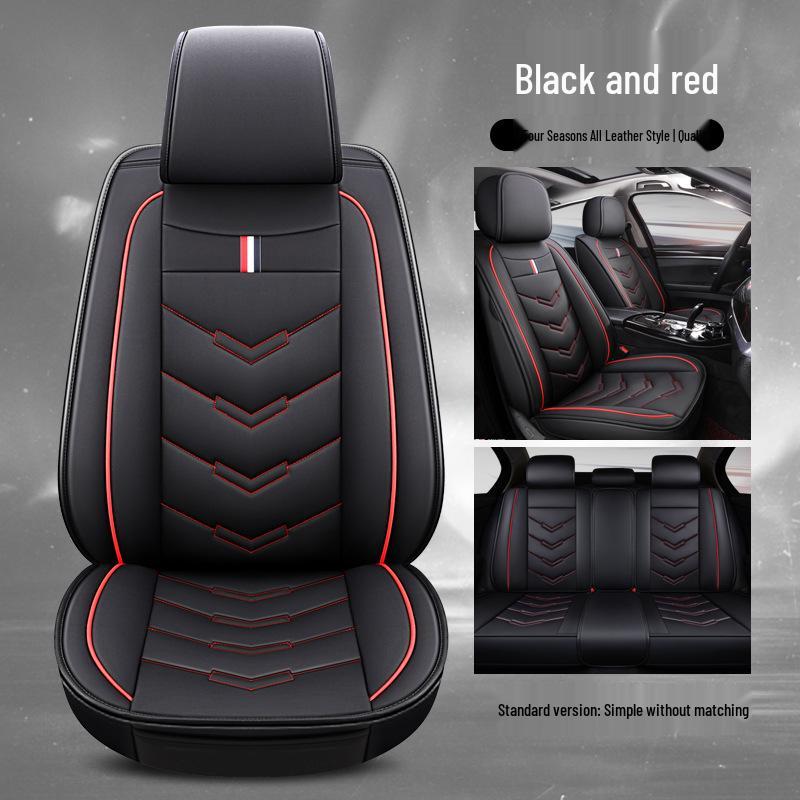 Universal Four Seasons Leather Car Seat Cover - Full Surround Cushion