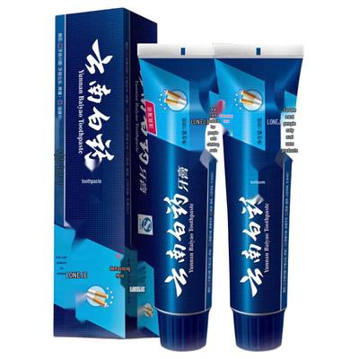 Yunnan Baiyao Langjian Men's Strong Gum Care Mint Toothpaste, 2-Pack