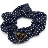 Excellent PRADA Shush Re-Nylon Scrunchie Dark navy Recycled nylon Women 1IF015 Used