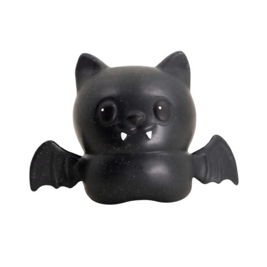 Durable TPR Fidget Toy Halloween Glitter Bat Squeeze Stress Ball, Soft Slow Rising Themed Party Prop for Anxiety Relief, Cute Decompression 1pc