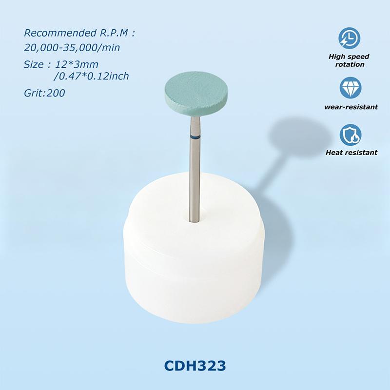 1PCS High Quality Diamond Green Ceramic Diamond Polishing Stone Grinder, 2.35mm Shank Coarse Grit Polishing Head For Finshing