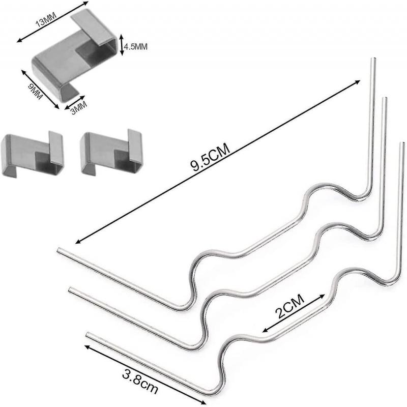 100pcs Greenhouse Clips For Glass,stainless Steel Greenhouse Window Clips Glass Pane Fixings Clips