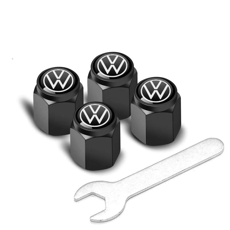 

4Pcs/set Car 3D Metal Wheel Tire Valve Stem Caps For Volkswagen Rline Golf GTI R Scirocco MK6 Beetl Bora Passat Tiguan Accessory