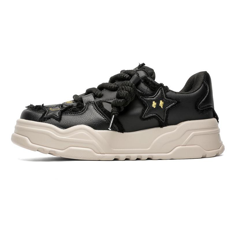 heightened thick baseplate shoe style retro student dad shoes men s high street niche trend couple slow 36