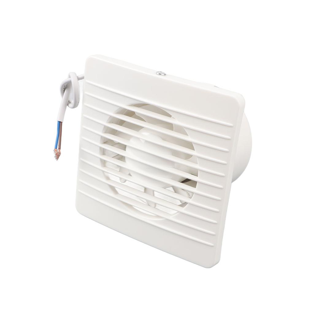 Ventilator 4 tommer ABS Høy hastighet Gjennom veggmontering Ventilasjonsvifte for kjøkken bad