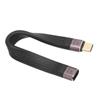 Short USB C Cable 40Gbps Dual Head FPC Durable Type C Male to Female PD 100W Fast Charging Cord