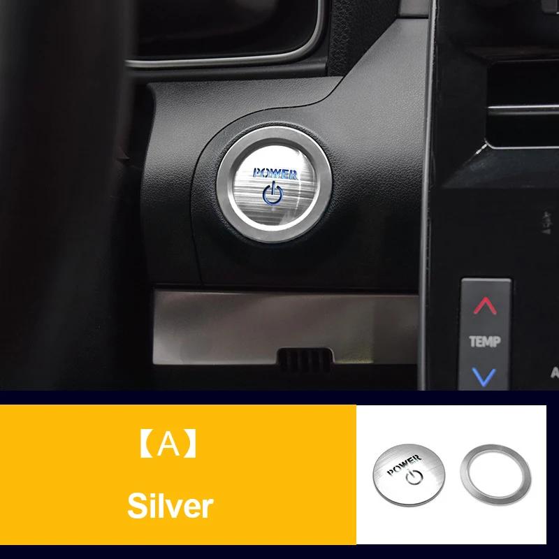 For Toyota Camry 2018-     XV70 Hybrid Car Interior Engine Start Stop Push Button Cover Trim Sticker Accessories