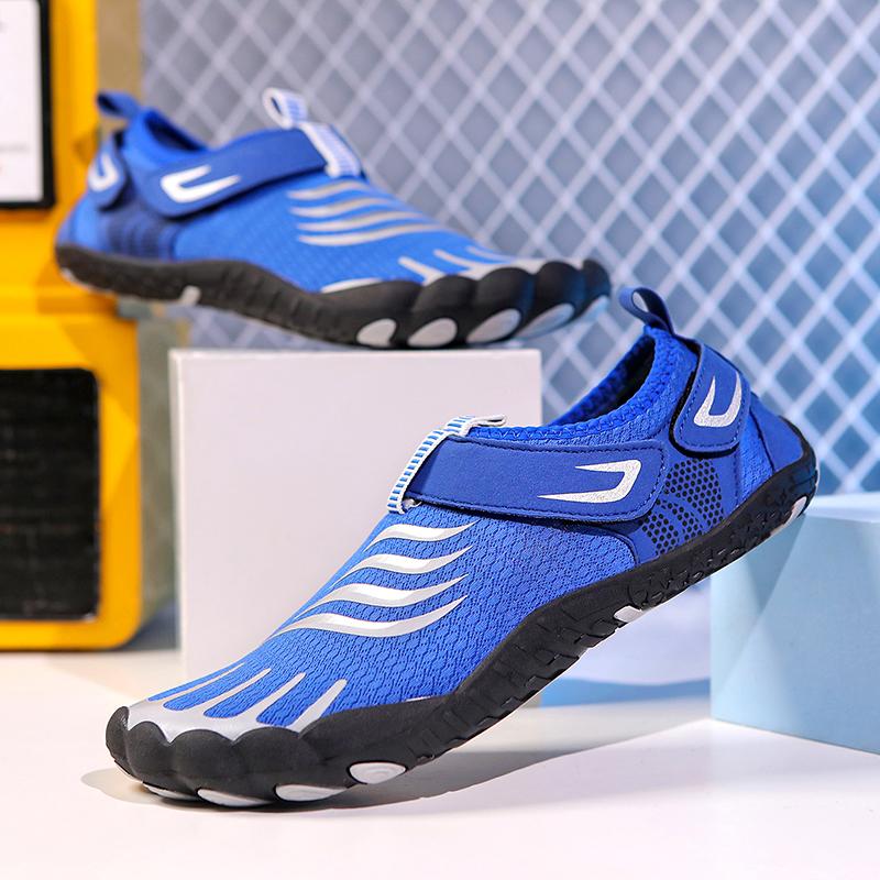 

Модная летняя сетчатая обувь для воды, мужские кроссовки на плоской подошве, дышащие, для фитнеса, для улицы, для пляжа, для ходьбы по воде, для отдыха, для пеших прогулок, больших размеров 44 синий