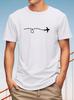 Unisexs TShirt with Airplane Route Print  A MustHave for Travel Enthusiasts Perfect for Creating a Vibrant Atmosphere Casual