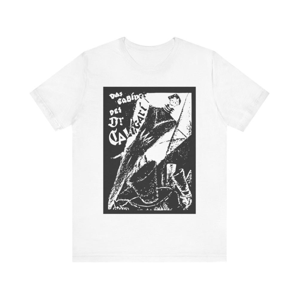 The Cabinet of Dr Caligari classic moviethemed Tshirt horror Tshirt German silent horror film top suitable for all seasons