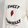 Women's Strawberry Jacquard Round Neck Sweater