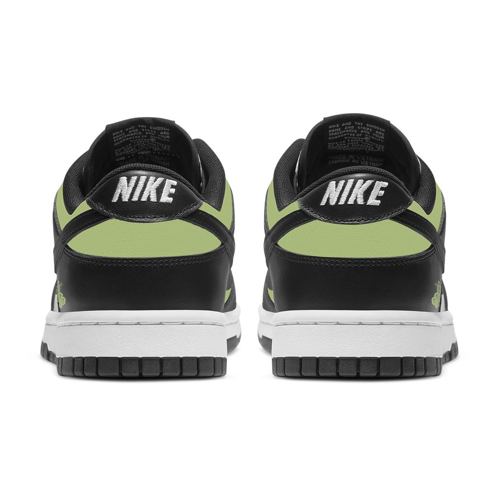 Nike Dunk Pine Branch Moon Slip Resistant Abrasion Resistant Low top Skateboard Shoes Unisex Black Green HF5441-100(Team529-)