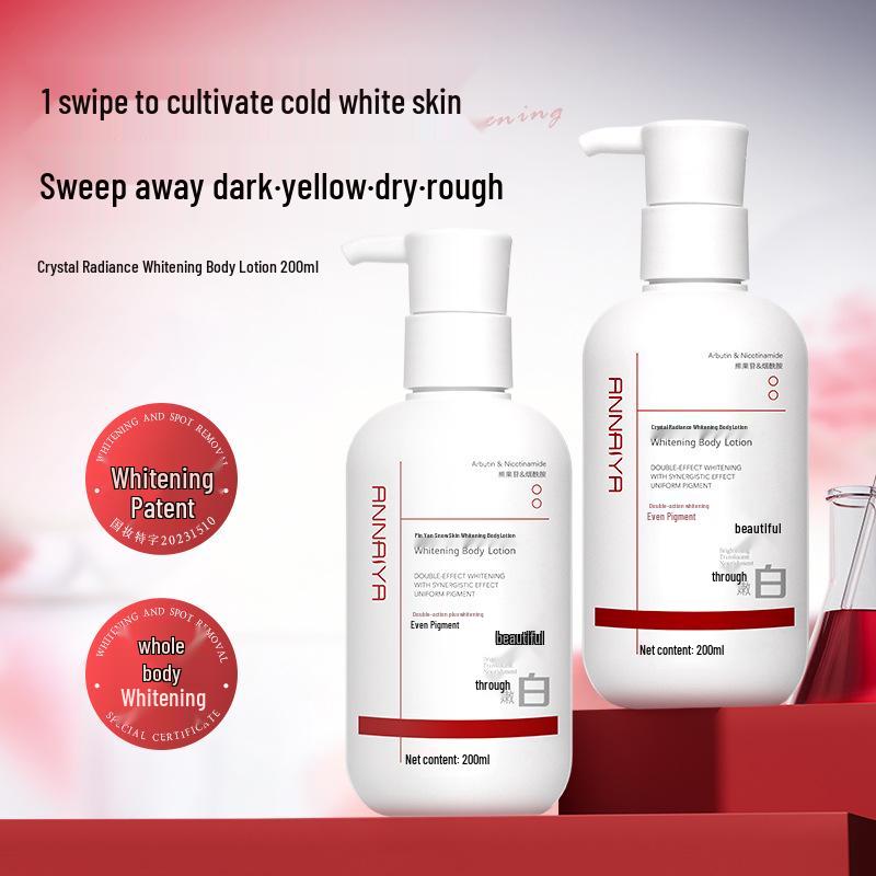 Niacinamide Brightening & Moisturizing Body Lotion for Hydrated, Radiant Skin with Long-lasting Fragrance.