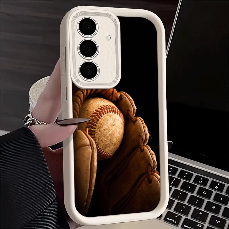 Phone Case for Samsung Galaxy S26 S25 Ultra S24 FE Baseball Sport Shell S23 Plus S22 + S21 S20 5G Soft Silicone Funda