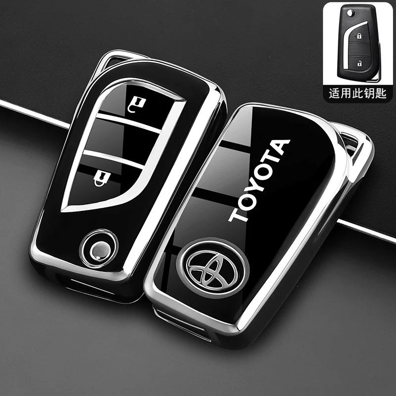 AOQ1 TPU Silicone Key cover case for Toyota Camry RAV4 Highlander Avalon C-HR Prius Corolla GT86