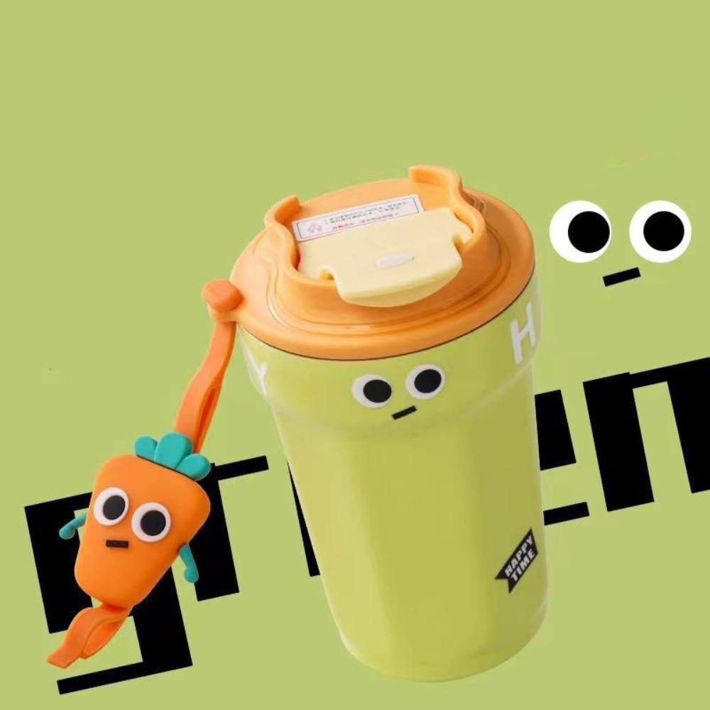 Cartoon Thermal Flask Stainless Steel Water Bottle Portable Coffee Mug  Car