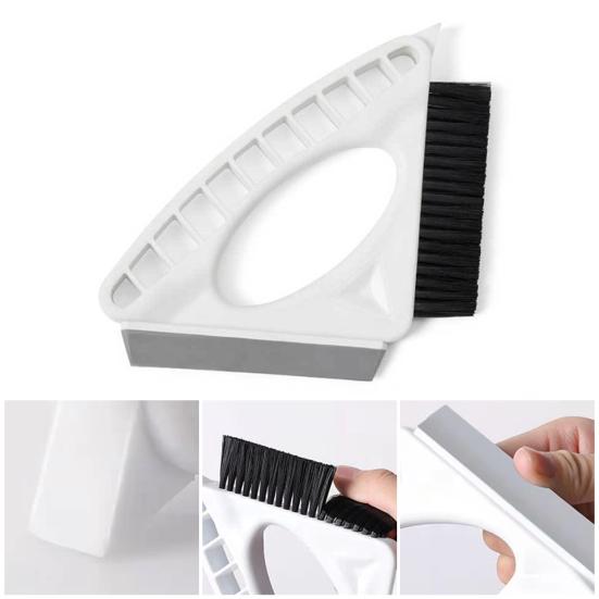 Cleaning Brush Triangular Brush Head Design Lightweight Ergonomic Handle Door Gap Brush Corner Cleaning